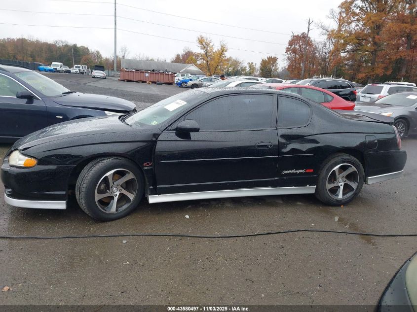 2004 Chevrolet Monte Carlo Supercharged Ss VIN: 2G1WZ151249209817 Lot: 43580497
