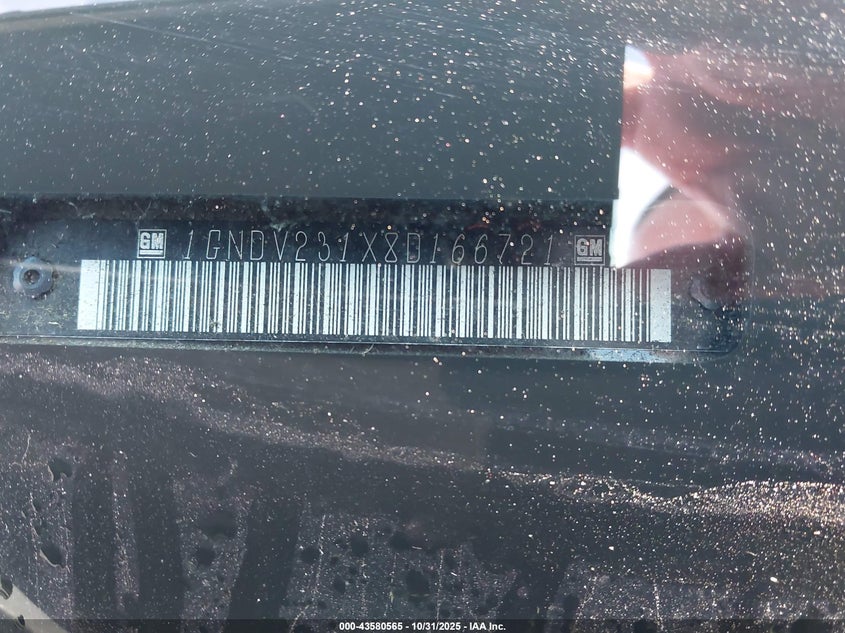 2008 Chevrolet Uplander Ls VIN: 1GNDV231X8D166721 Lot: 43580565