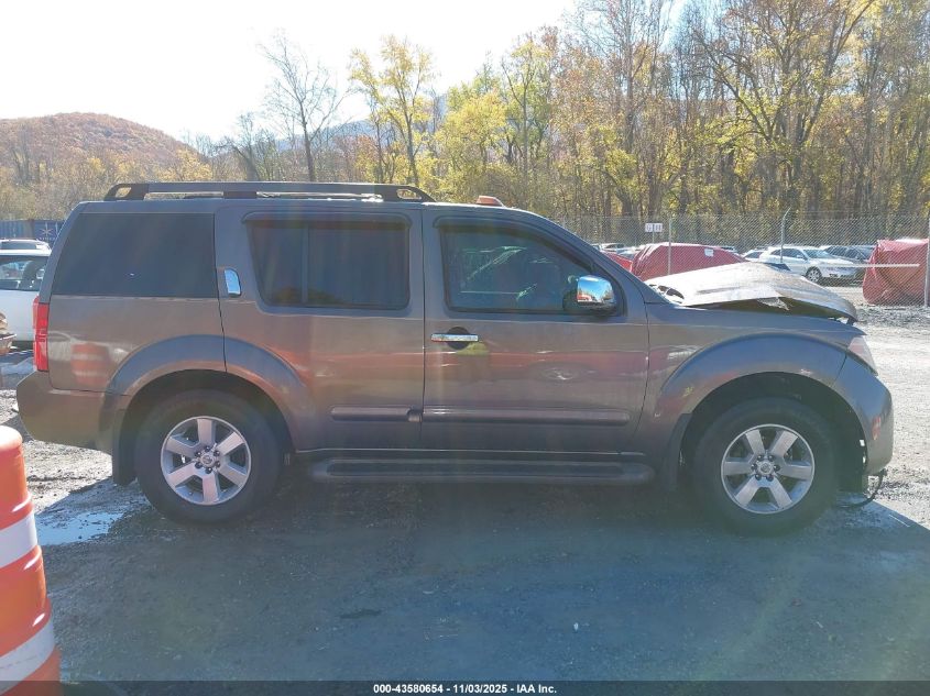 2008 Nissan Pathfinder Se VIN: 5N1AR18B28C646555 Lot: 43580654