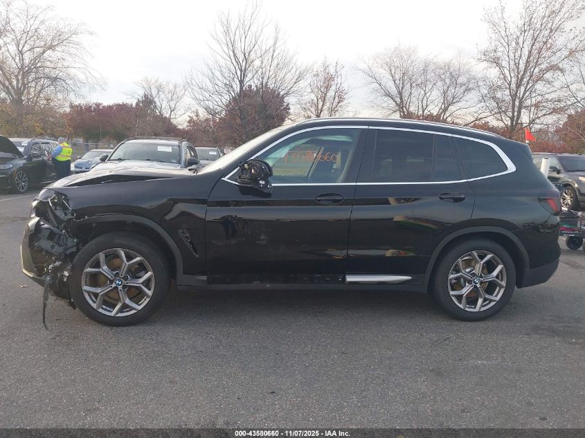 2022 BMW X3 xDrive30I VIN: WBX57DP06NN176045 Lot: 43580660