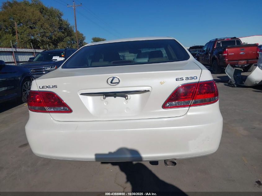 2006 Lexus Es 330 VIN: JTHBA30G965148033 Lot: 43580858
