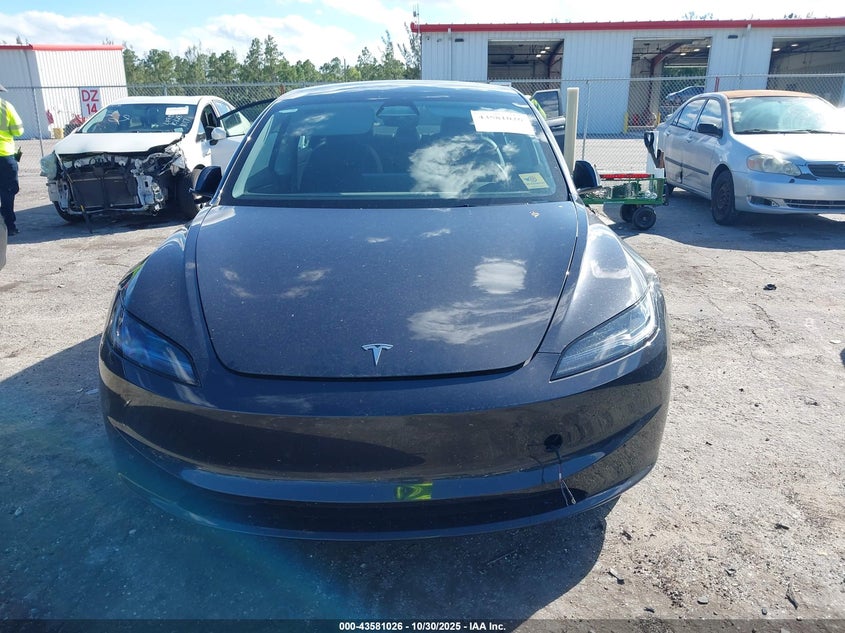2024 Tesla Model 3 Long Range Dual Motor All-Wheel Drive/Rear-Wheel Drive VIN: 5YJ3E1EA9RF737721 Lot: 43581026