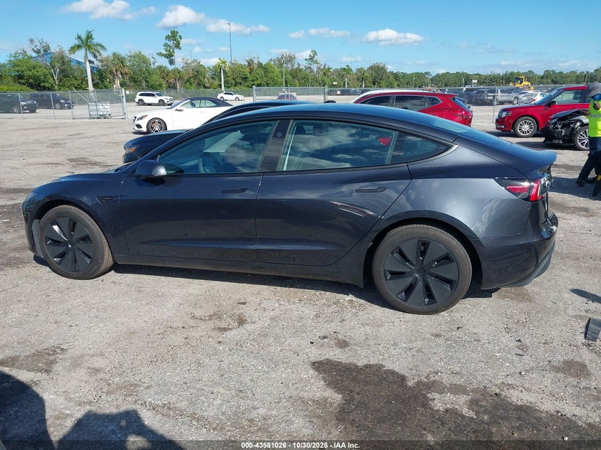 2024 Tesla Model 3 Long Range Dual Motor All-Wheel Drive/Rear-Wheel Drive VIN: 5YJ3E1EA9RF737721 Lot: 43581026