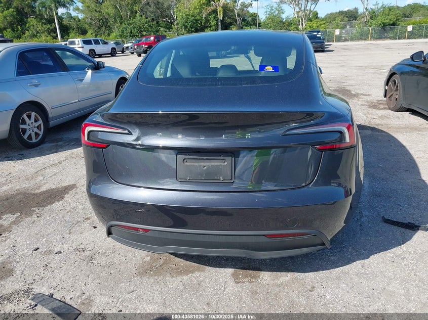 2024 Tesla Model 3 Long Range Dual Motor All-Wheel Drive/Rear-Wheel Drive VIN: 5YJ3E1EA9RF737721 Lot: 43581026