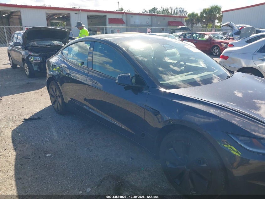 2024 Tesla Model 3 Long Range Dual Motor All-Wheel Drive/Rear-Wheel Drive VIN: 5YJ3E1EA9RF737721 Lot: 43581026