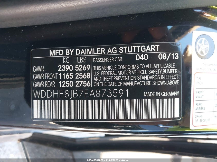 2014 MERCEDES-BENZ E 350 4MATIC WDDHF8JB7EA873591