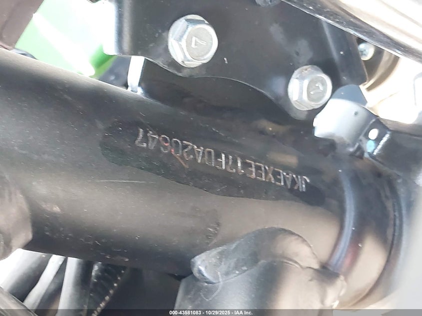 2015 Kawasaki Ex650 E VIN: JKAEXEE17FDA20647 Lot: 43581083