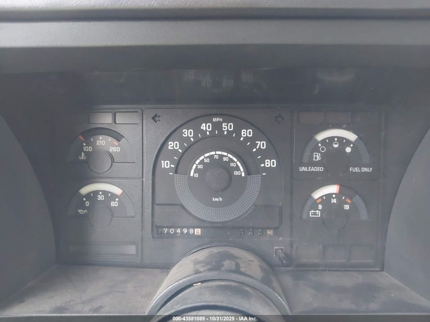 1988 Chevrolet Gmt-400 K1500 VIN: 1GCDK14KXJZ280889 Lot: 43581089