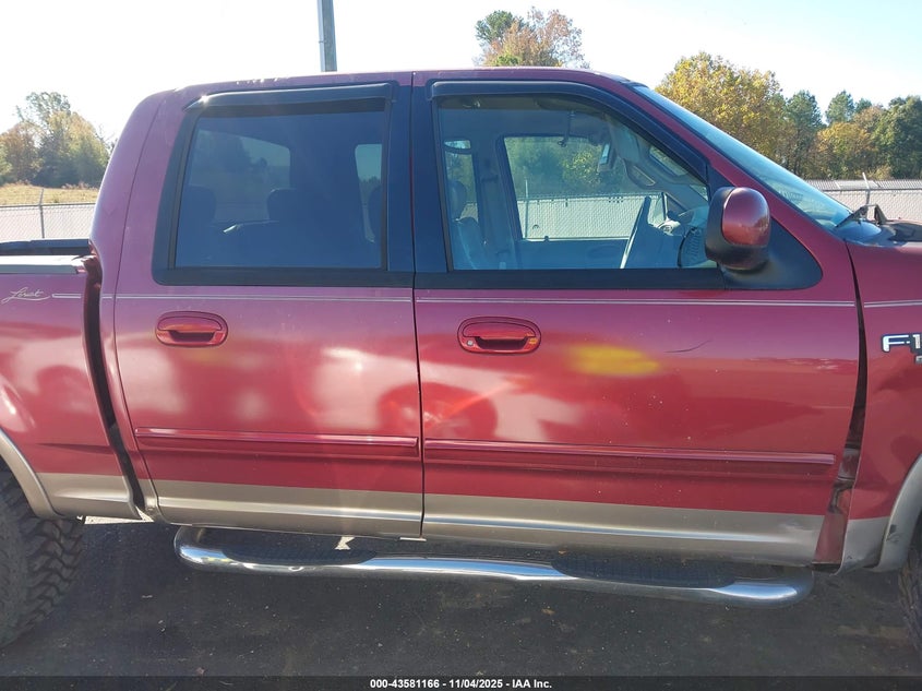 2002 Ford F-150 Lariat/Xlt VIN: 1FTRW08L22KA75505 Lot: 43581166