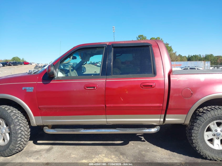 2002 Ford F-150 Lariat/Xlt VIN: 1FTRW08L22KA75505 Lot: 43581166