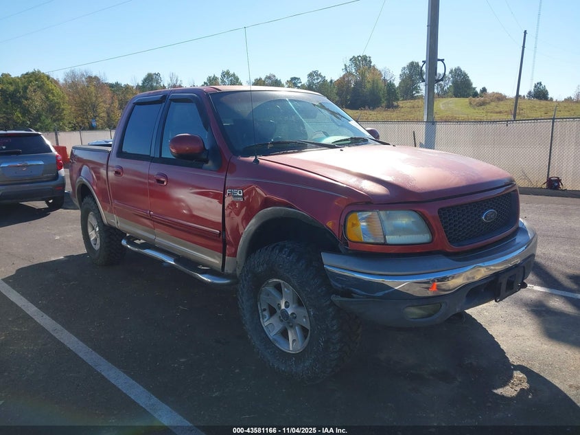 2002 Ford F-150 Lariat/Xlt VIN: 1FTRW08L22KA75505 Lot: 43581166