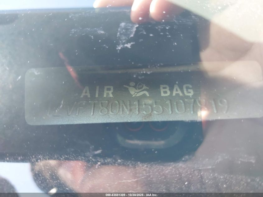 2005 Ford Mustang VIN: 1ZVFT80N155107819 Lot: 43581309