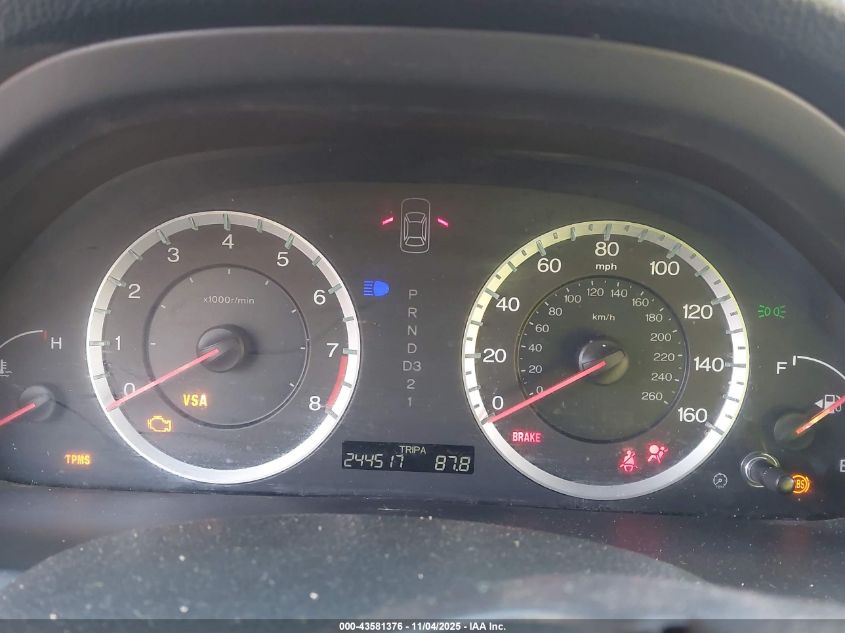 2009 Honda Accord 2.4 Ex-L VIN: 1HGCP26829A001581 Lot: 43581376