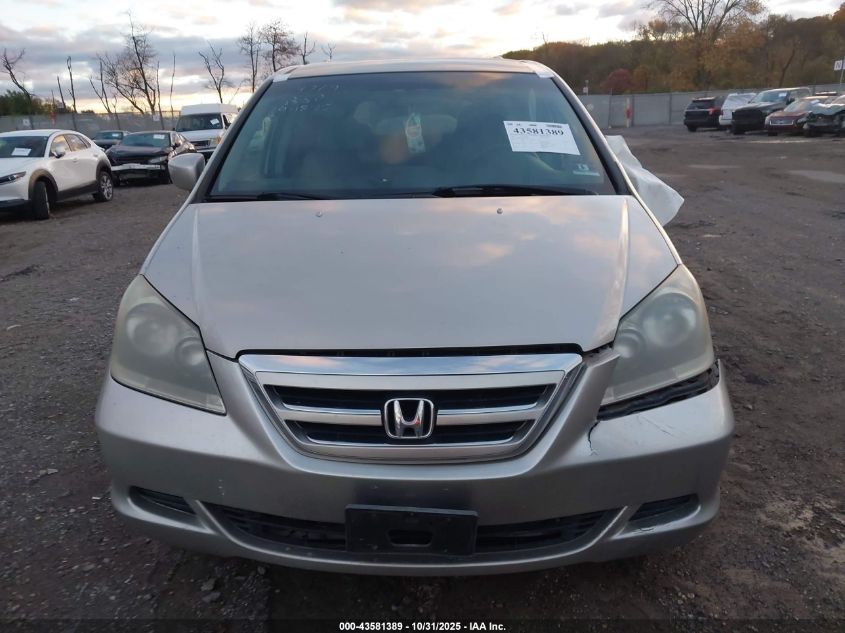 2005 Honda Odyssey Ex VIN: 5FNRL38435B406726 Lot: 43581389