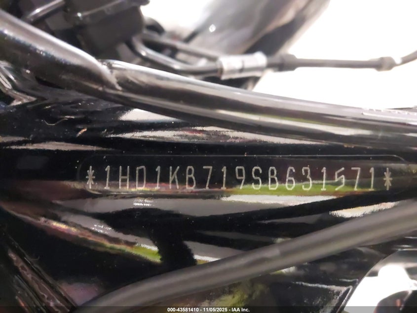 2025 Harley-Davidson Flhx VIN: 1HD1KB719SB631571 Lot: 43581410