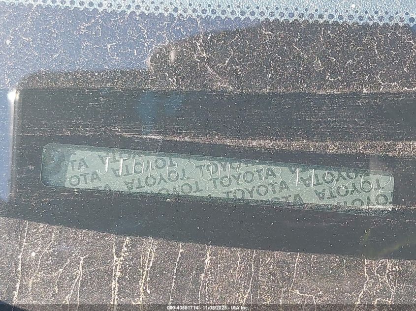 2008 Toyota Prius Touring VIN: JTDKB20U583415262 Lot: 43581714