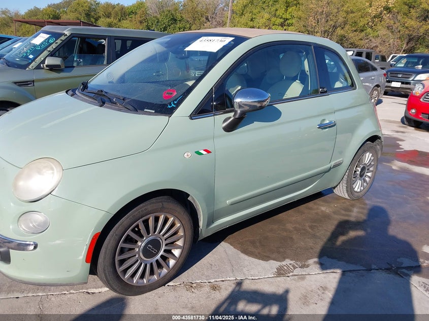 2012 Fiat 500C Lounge VIN: 3C3CFFER0CT164897 Lot: 43581730