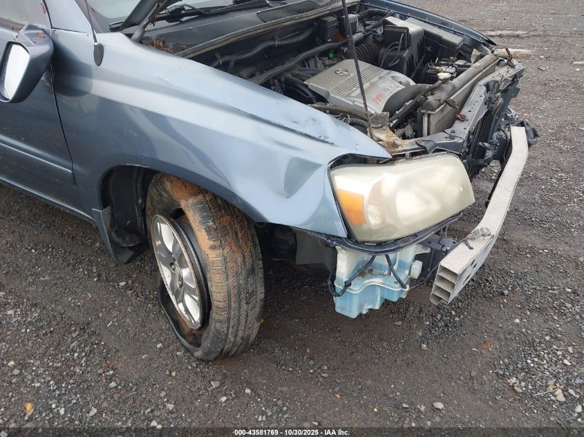 2006 Toyota Highlander V6 VIN: JTEHP21A660185029 Lot: 43581769