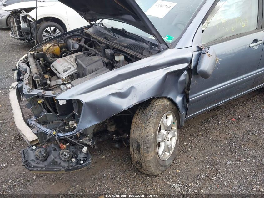 2006 Toyota Highlander V6 VIN: JTEHP21A660185029 Lot: 43581769