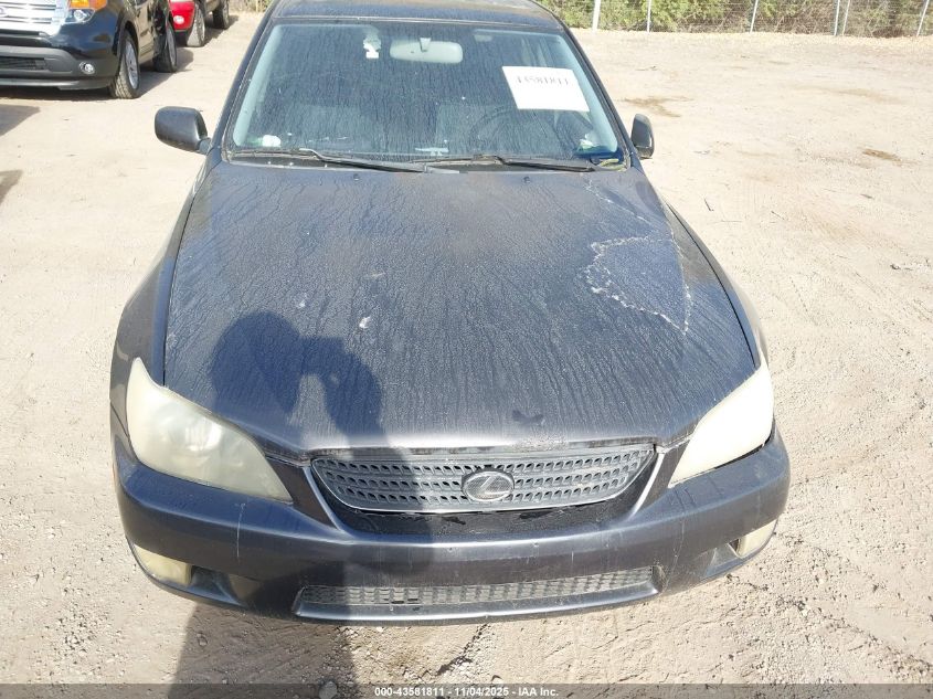 2002 Lexus Is 300 VIN: JTHBD192720063430 Lot: 43581811