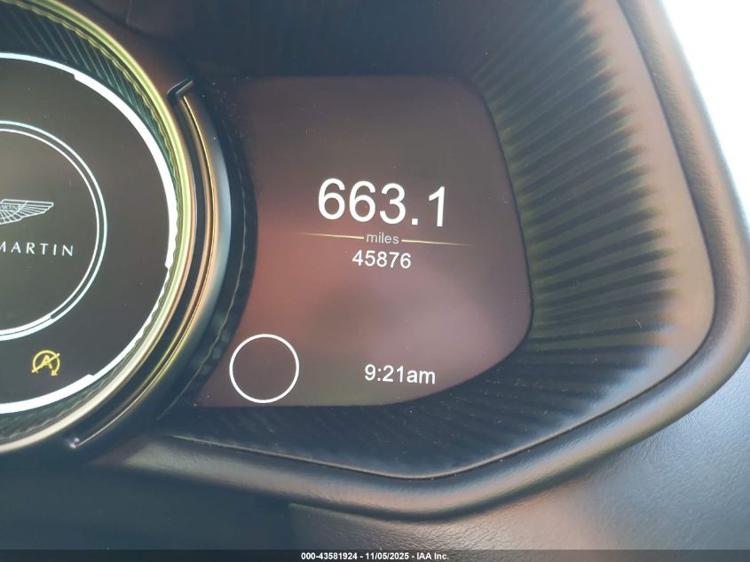 2019 Aston Martin Db11 Amr Signature VIN: SCFRMFEV5KGL08148 Lot: 43581924