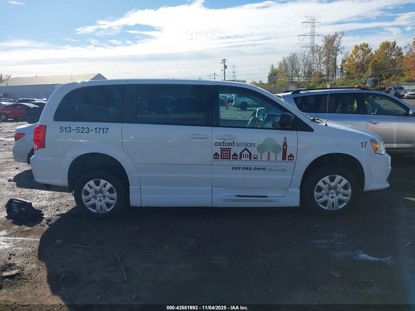 2017 Dodge Grand Caravan Se VIN: 2C7WDGBG9HR687114 Lot: 43581993