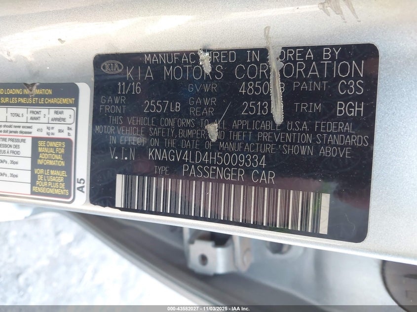 2017 KIA OPTIMA PLUG-IN HYBRID EX KNAGV4LD4H5009334