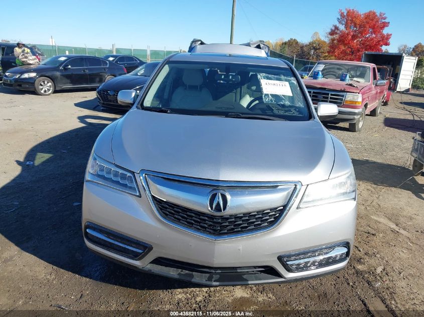 2014 Acura Mdx VIN: 5FRYD4H24EB032770 Lot: 43582115