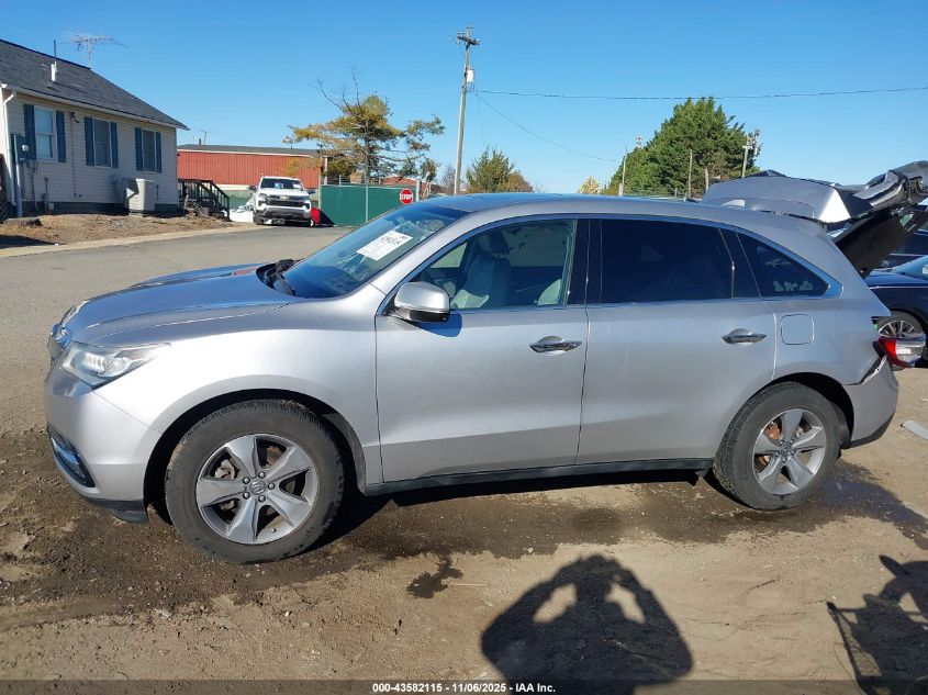 2014 Acura Mdx VIN: 5FRYD4H24EB032770 Lot: 43582115