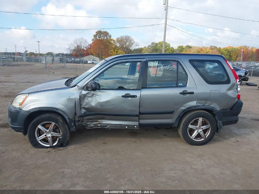 2005 Honda Cr-V Lx VIN: JHLRD78595C058881 Lot: 43582155