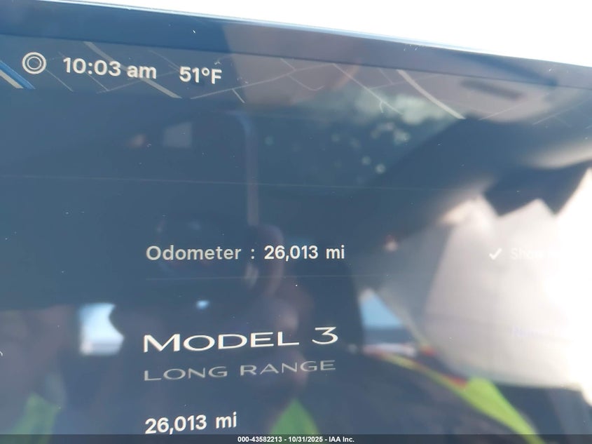 2025 Tesla Model 3 Long Range Rear-Wheel Drive/Standard VIN: 5YJ3E1EA6SF030565 Lot: 43582213