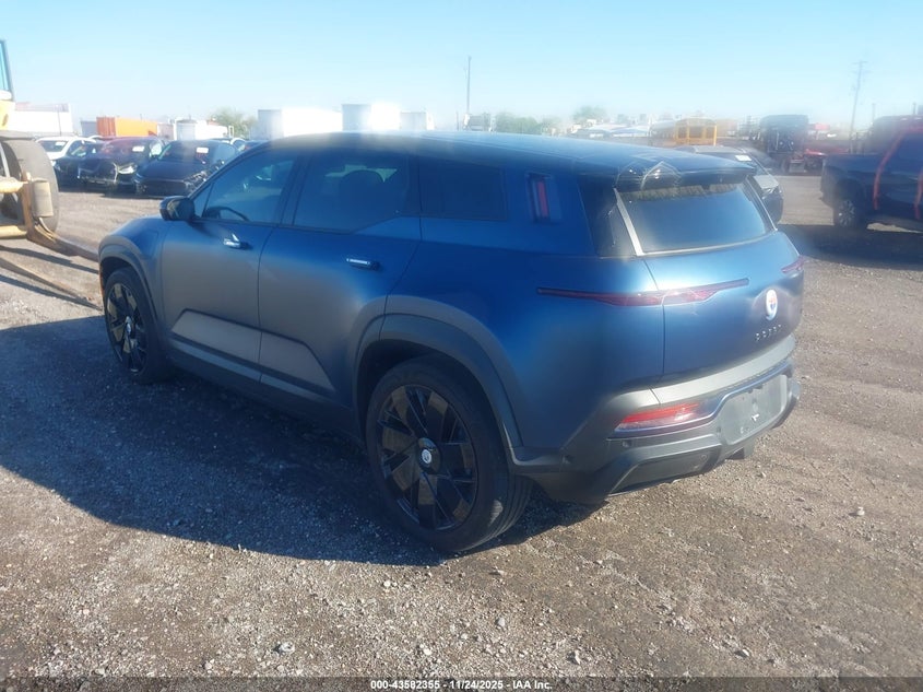 Vin: vcf1zbu29pg003191, lot: 44077420, fisker ocean one 20233