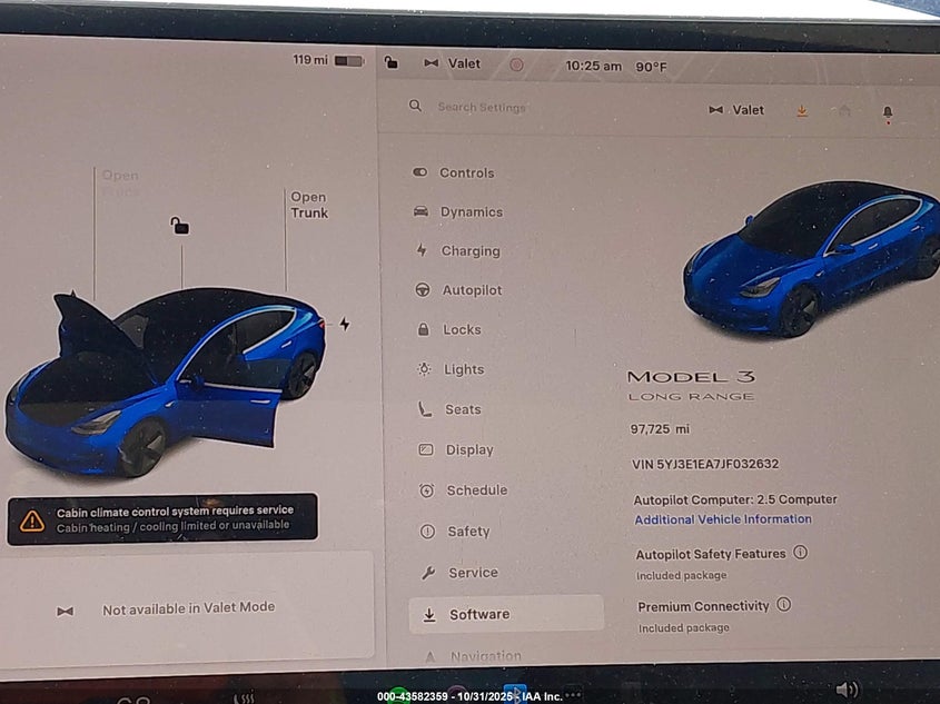 2018 Tesla Model 3 VIN: 5YJ3E1EA7JF032632 Lot: 43582359