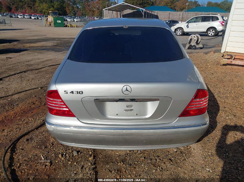 2004 Mercedes-Benz S 430 VIN: WDBNG70J34A414679 Lot: 43582415