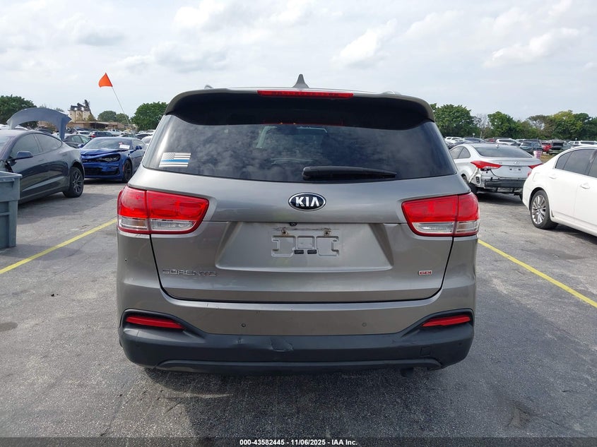 2016 Kia Sorento 2.4L Lx VIN: 5XYPGDA3XGG039709 Lot: 43582445