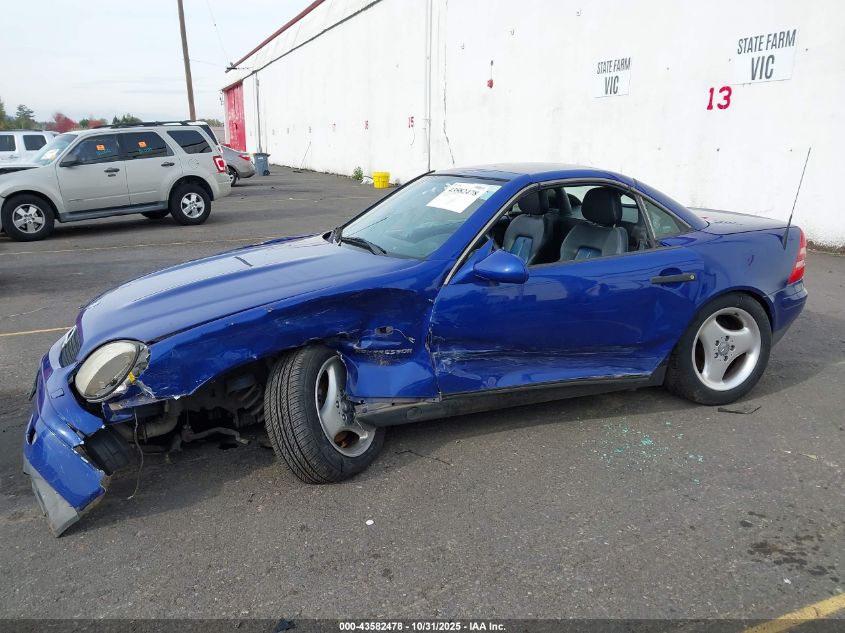 1998 Mercedes-Benz Slk 230 Kompressor VIN: WDBKK47F7WF065761 Lot: 43582478