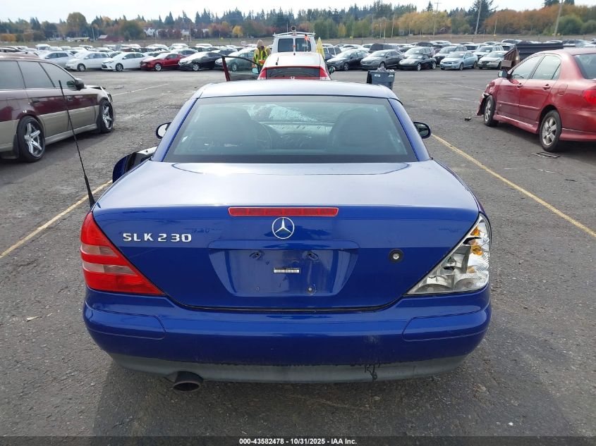 1998 Mercedes-Benz Slk 230 Kompressor VIN: WDBKK47F7WF065761 Lot: 43582478