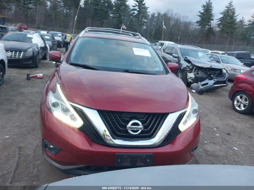 2017 Nissan Murano Platinum VIN: 5N1AZ2MH1HN186020 Lot: 43582772