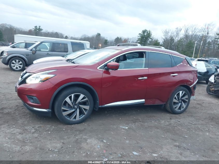 2017 Nissan Murano Platinum VIN: 5N1AZ2MH1HN186020 Lot: 43582772