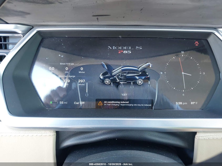 2013 Tesla Model S Performance VIN: 5YJSA1DP9DFP06278 Lot: 43582810