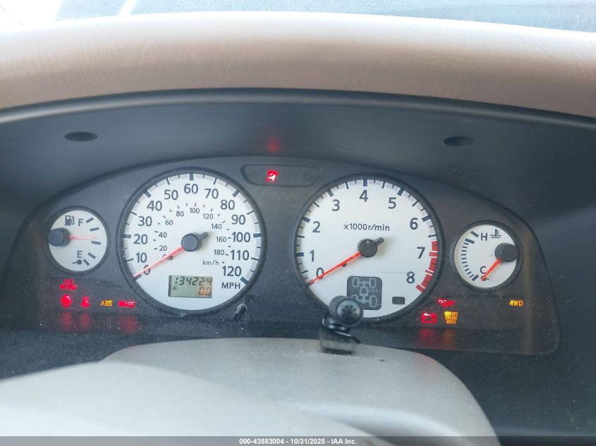 2001 Nissan Pathfinder Le VIN: JN8DR09Y51W612794 Lot: 43583004