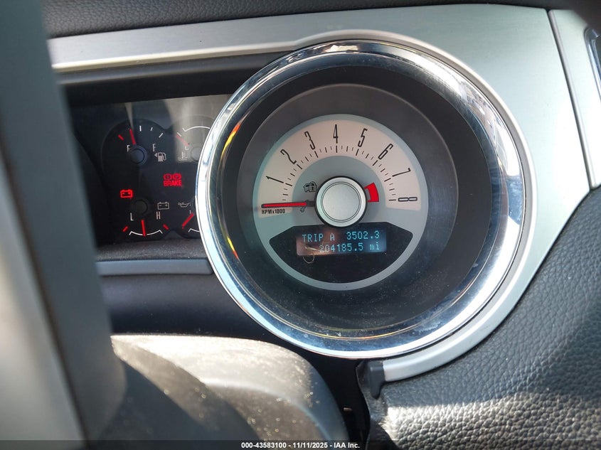 2012 Ford Mustang V6 Premium VIN: 1ZVBP8AM7C5206067 Lot: 43583100