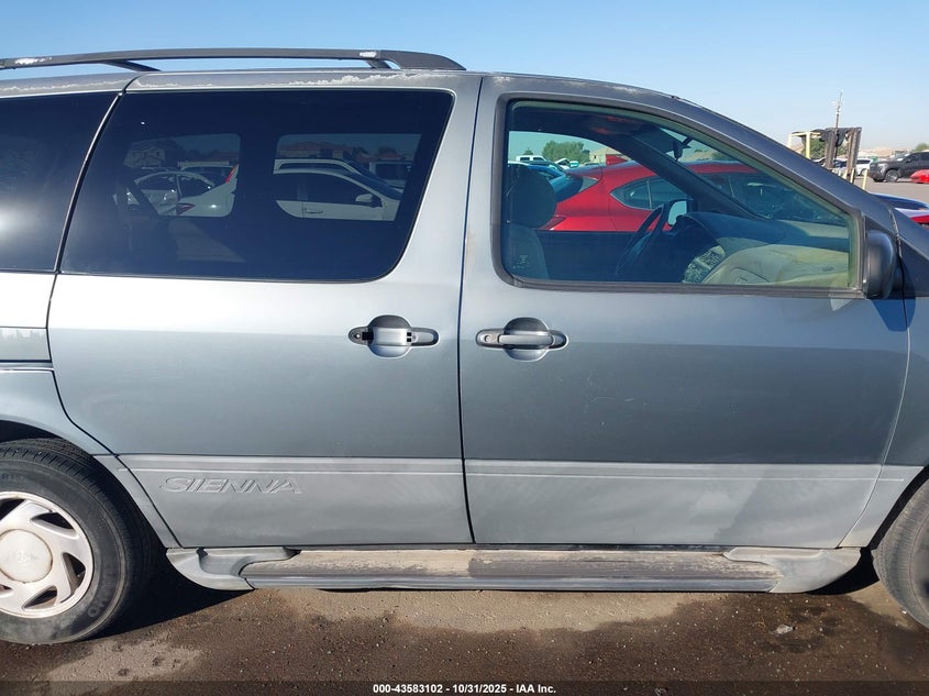 1999 Toyota Sienna Le VIN: 4T3ZF13CXXU114708 Lot: 43583102