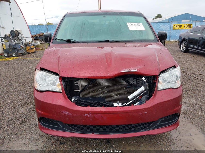 2015 Dodge Grand Caravan Se VIN: 2C4RDGBG6FR623412 Lot: 43583388