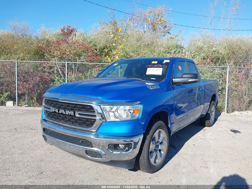 2022 Ram 1500 Big Horn 4X4 6'4 Box VIN: 1C6SRFBT9NN161733 Lot: 43583405