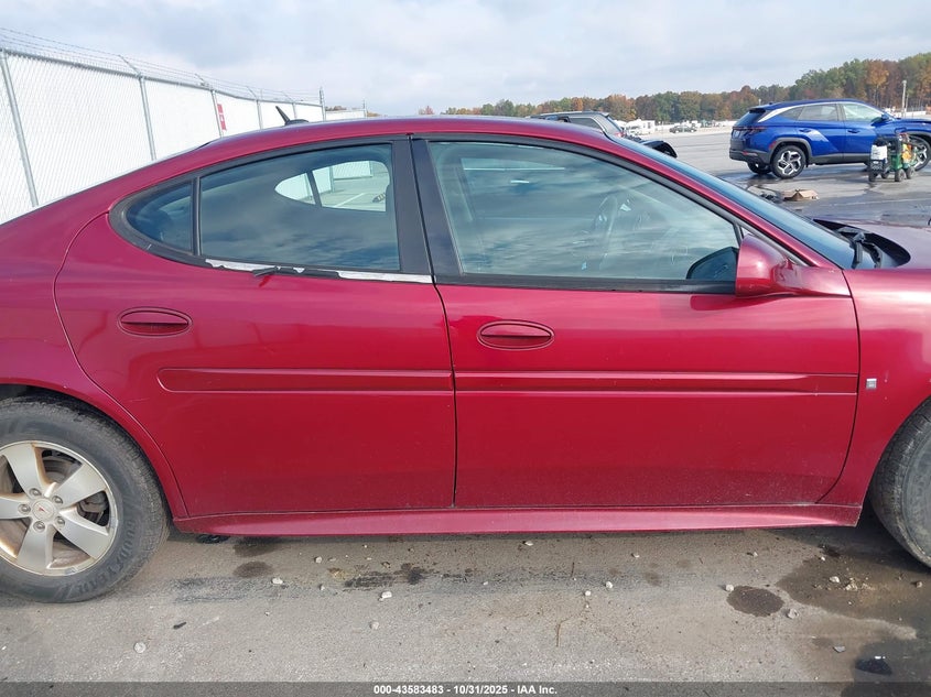 2008 Pontiac Grand Prix VIN: 2G2WP552681141625 Lot: 43583483