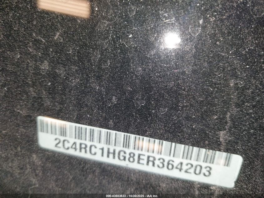 2014 Chrysler Town & Country S VIN: 2C4RC1HG8ER364203 Lot: 43583533
