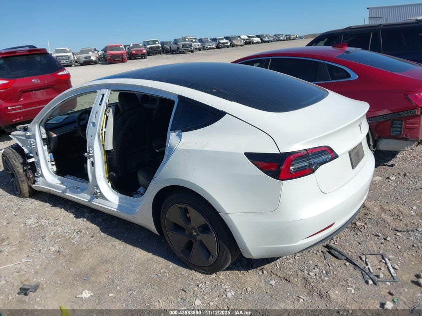 2023 Tesla Model 3 Rear-Wheel Drive VIN: 5YJ3E1EA8PF701080 Lot: 43583590