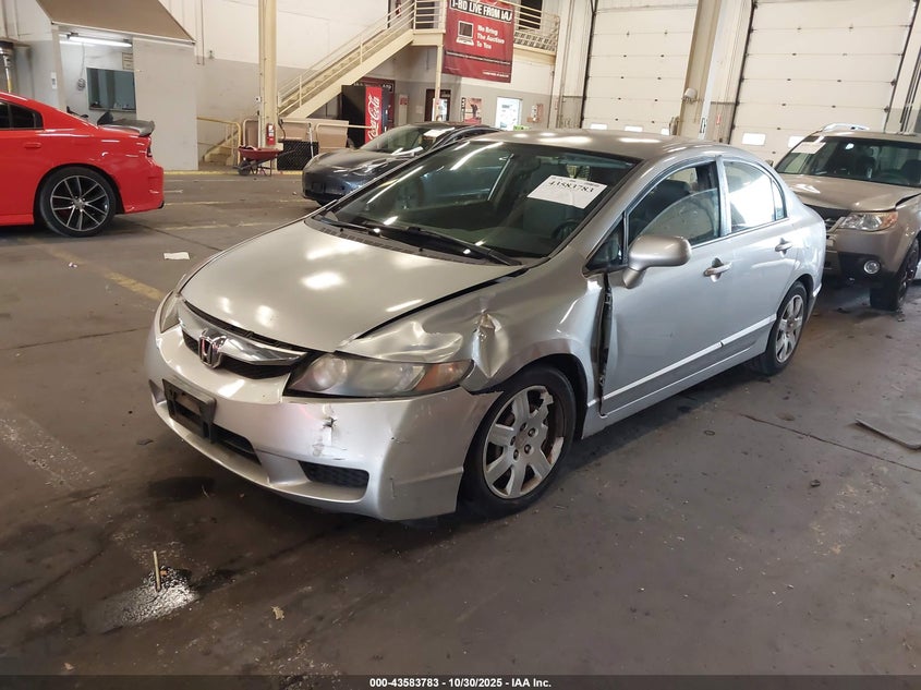 2HGFA16509H341974 2009 HONDA CIVIC photo no. 2