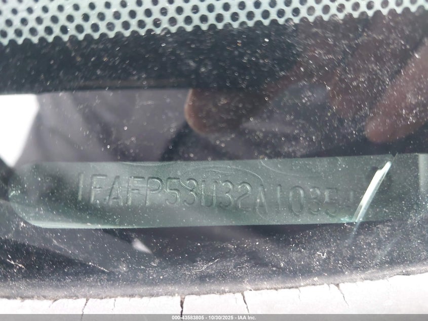 2002 Ford Taurus Se VIN: 1FAFP53U32A103546 Lot: 43583805